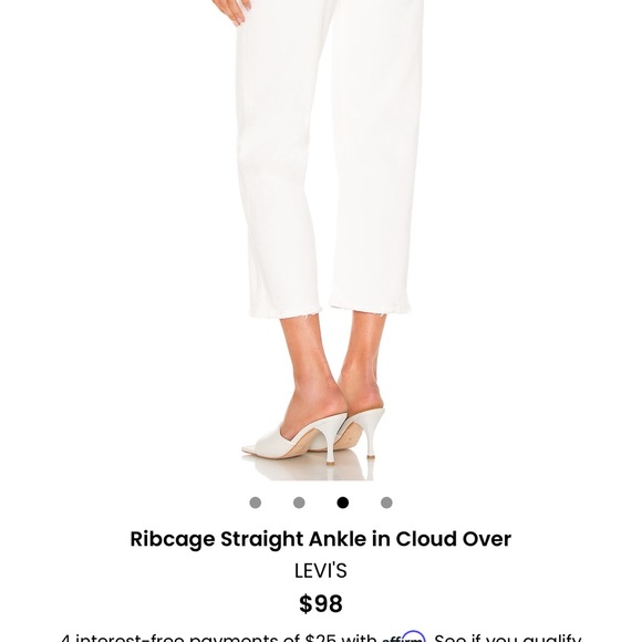 Levi's Cloud Over Ribcage Straight Ankle Jeans - Picture 1 of 2